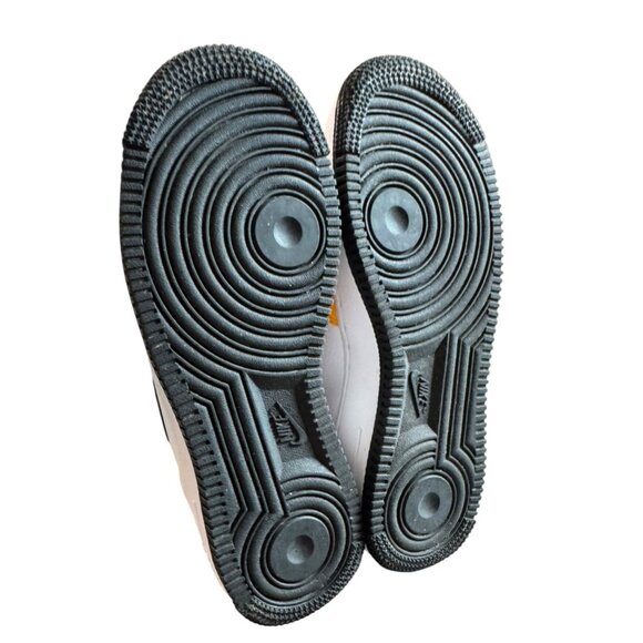 Nike Air Force 1 GS University Gold/Black/Green Sneakers 6Y New - Picture 5 of 8